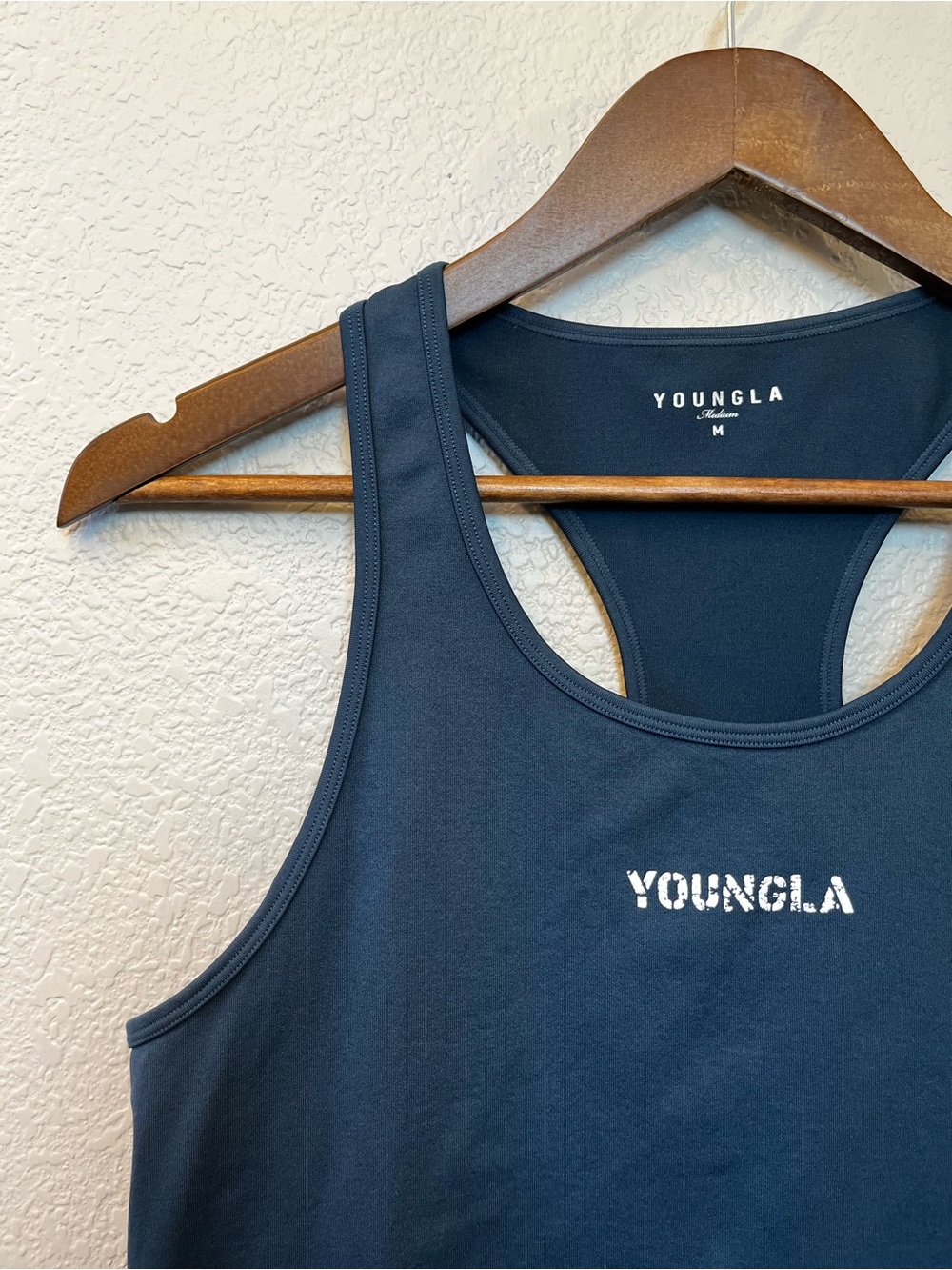 YoungLA Navy Blue Racerback Tank - Picture 3 of 8